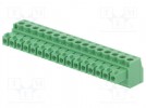 Listwa zaciskowa rozłączalna; 3,81mm; tory: 16; proste; wtyk; 160V