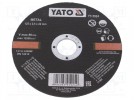 Tarcza tnąca; Ø: 125mm; Øotw: 22mm; Zastosowanie: do metalu,stal