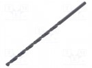 Wiertło; do metalu; Ø: 3mm; L: 100mm; HSS; Dł.części roboczej: 66mm