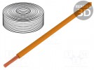 Wire; LiY; stranded; Cu; 0.14mm2; PVC; orange; 500V; 500m; Class: 5