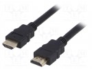 Kabel; HDMI 1.4; HDMI wtyk,z obu stron; 20m; czarny