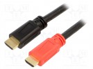 Kabel; HDMI 1.3,ze wzmacniaczem; HDMI wtyk,z obu stron; 20m