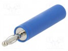 Adapter; niebieski; 70VDC; 10A; 35,5mm; Izolacja: poliamid
