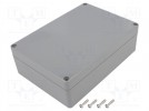 Enclosure: multipurpose; X: 121mm; Y: 171mm; Z: 55mm; ABS; light grey