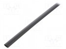 Schrumpfschlauch; kleberfrei; 2: 1; 9,5mm; L: 1m; schwarz