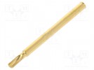 Buchse für Prüfnadel; Serie 30; gelötet; 28,1mm