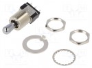 Switch: toggle; Pos: 3; SPDT; ON-OFF-ON; 6A/125VAC; 6A/6VDC; MTG