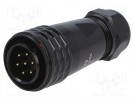 Złącze: okrągłe; wtyk; męskie; PIN: 7; IP67; SA20; 8÷12mm; 10A; 500V