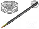Wire: telecommunication cable; stranded; black; 100m; Core: CCS