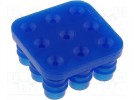 Uszczelka żyły; 6,35mm; PIN:9; Układ wypr:3x3; Uszczelka: silikon