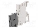 Splice terminal: rail; Entrelec; 150V; for DIN rail mounting