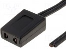 Cable: for fan supplying; 1m; Plug: straight