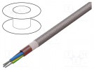 Przewód; SiHF; Cu; linka; 3G1mm2; silikon; brązowo-czerwony