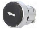 Schalter: Druck; 22mm; Stab.Pos: 1; schwarz; Fehlen; IP66; flach