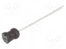 Dławik: drutowy; THT; 33uH; 900mA; 140mΩ; ±10%; Ø6,5x8,5mm; pionowy