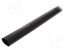 Heat shrink sleeve; 40mm; black; Diam.after shrinking: 13mm