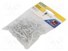 Nit; aluminium; Śr.nitu: 4mm; Dł.nitu: 12mm; 100szt.