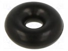 O-ring gasket; NBR rubber; Thk: 2.5mm; Øint: 2mm; black; -30÷100°C